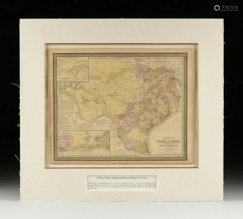 AN ANTIQUE ANTEBELLUM MAP, 