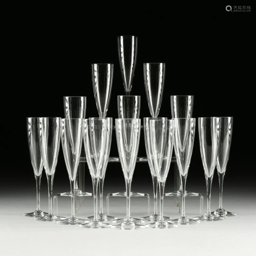 A SET OF EIGHTEEN BACCARAT 