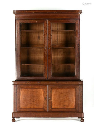 A LOUIS PHILIPPE BURLED MAHOGANY BO…