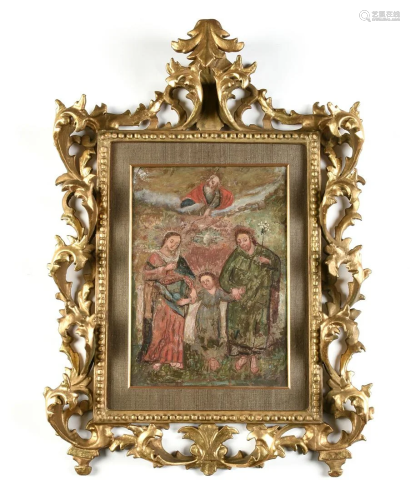 A SPANISH COLONIAL RETABLO, 