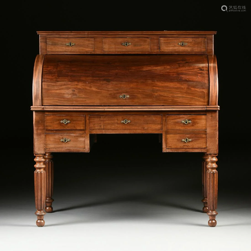 A LOUIS PHILIPPE CARVED MAHOGANY BU…