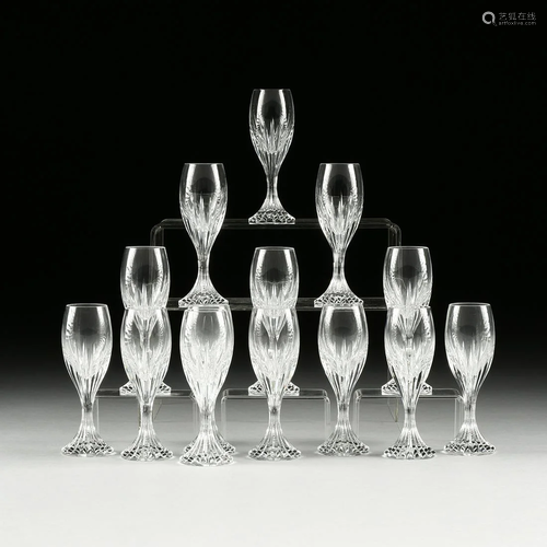 A SET OF FOURTEEN BACCARAT 