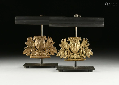 A PAIR OF MODERNIST BRONZE DES…