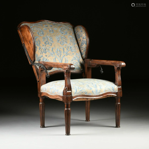 A LOUIS XVI UPHOLSTERED AND CARV…