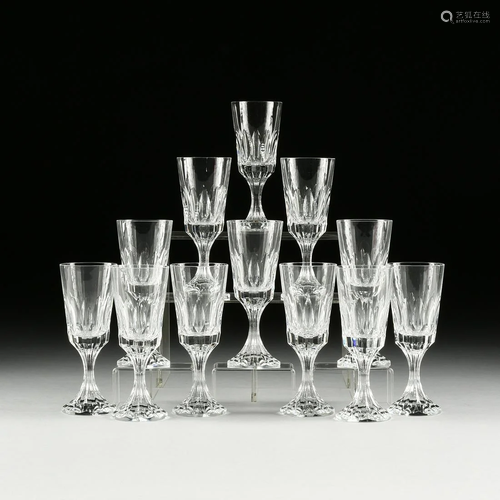 A SET OF TWELVE BACCARAT 