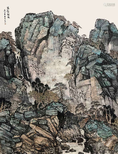 霍玉山  《万壑松风》