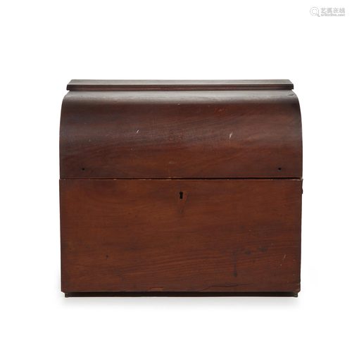 French walnut liquor box, 19th century