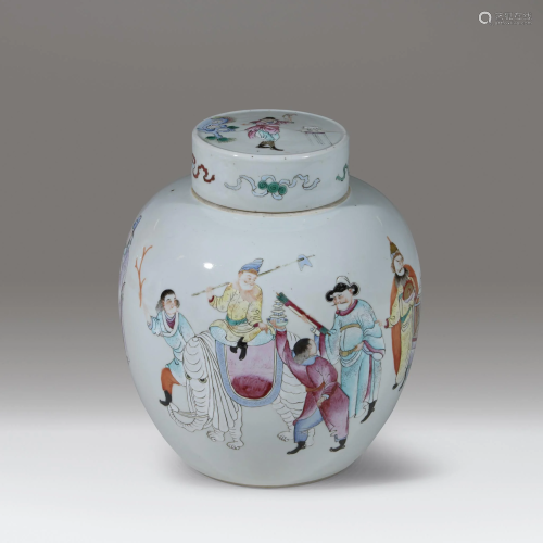 A Chinese famille rose-decorated porcelain 