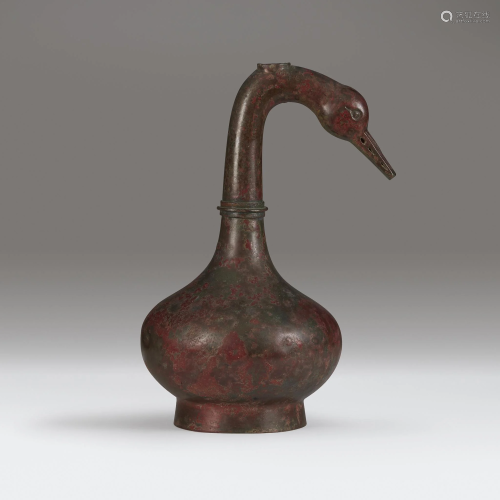 A Chinese archaic globular bronze “Goose-n…