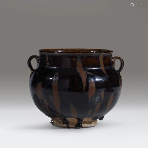 A Chinese 'Henan' black-glazed jar, Jin dynasty
