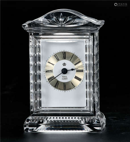 英国皇家阿尔伯水晶座钟 （可运行）
