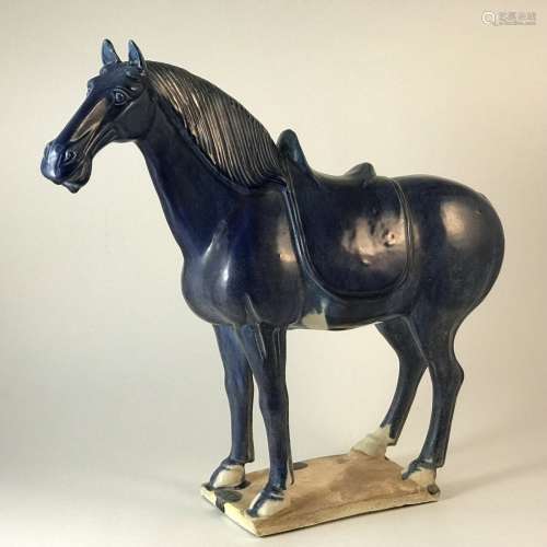 Chinese Tang Blue Horse