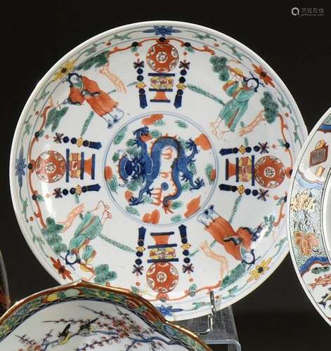 CHINE XIXe siècle Assiette en porcelaine, à décor …