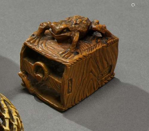 JAPON Epoque EDO (1603 1868) Netsuke en bois de bu…