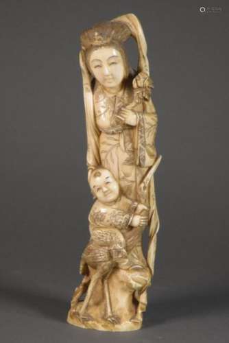 JAPON Epoque MEIJI (1868 1912) Okimono en ivoire d…