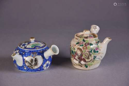 JAPON, Banko Vers 1900 Deux petites theieres Kyusu…