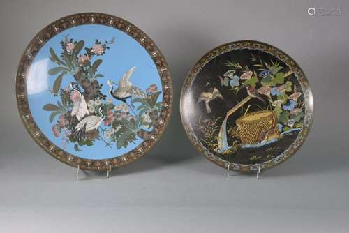 JAPON Epoque MEIJI (1868 1912) Deux grands plats e…