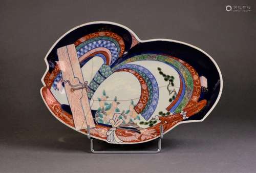 JAPON, Imari Epoque EDO (1600 1868) Plat a sashimi…