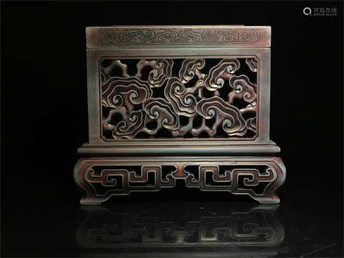 A Chinese Carved Stone Inkstone