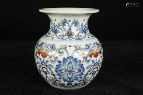 A Chinese Dou-Cai Porcelain Pot