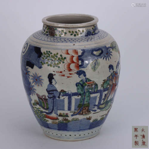 A Chinese Multi-colored Porcelain Jar