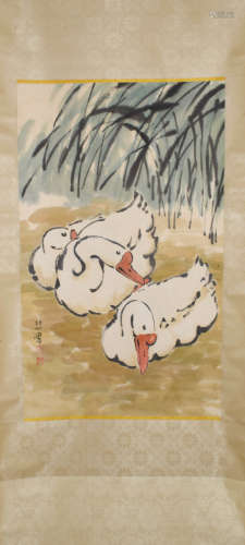 A Chinese Goose Painting