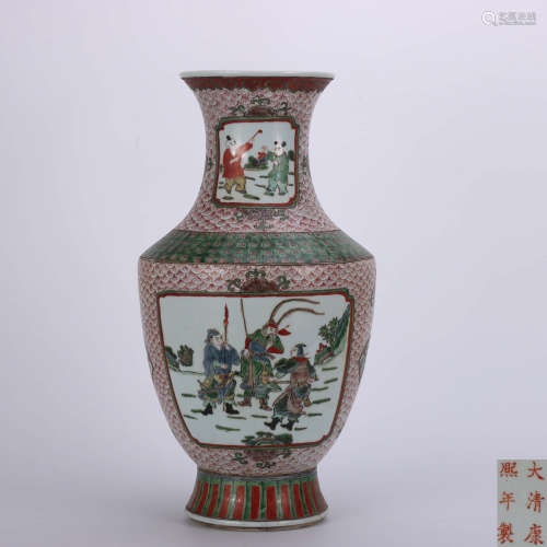 A Chinese Multi-colored Porcelain Flower Vase