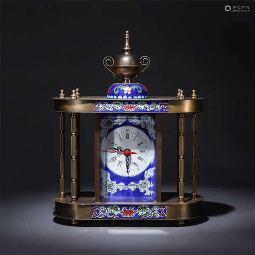 A Chinese Cloisonne Clock