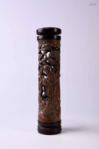 A Chinese Eaglewood Incense tube