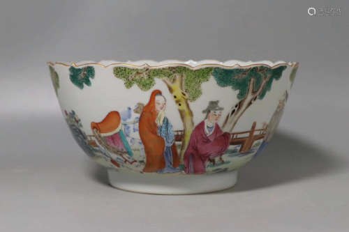 A Chinese Multi-colored Porcelain teabowl