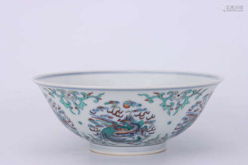 A Chinese Doucai Porcelain Bowl