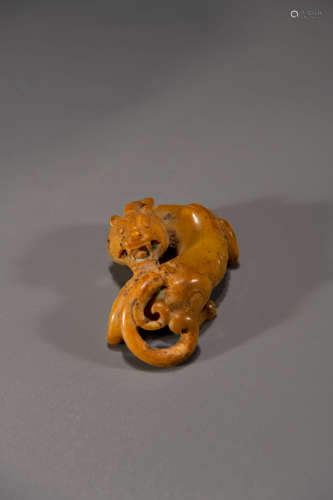 A Chinese Jade Cong Ornament