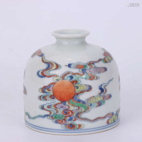 A Chinese Doucai Porcelain Water Pot