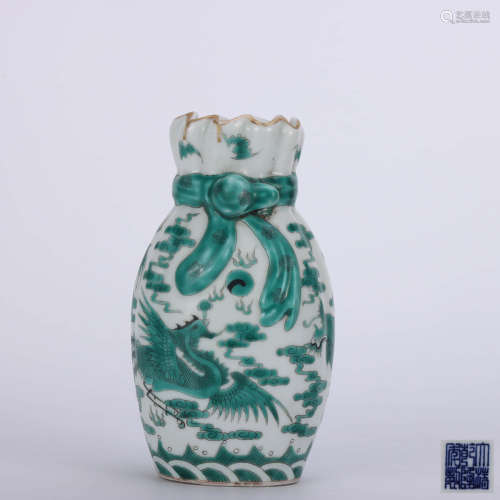 A Chinese Dragon and phoenix Painted Porcelain Vase