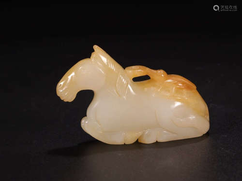 A Chinese Carved Hetian Jade Ornament