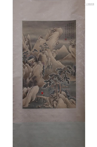 CHINESE PAINTING OF SNOWY M…