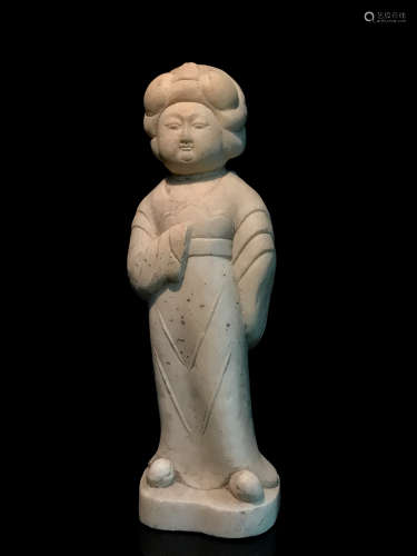 Chinese White Marble Figure
