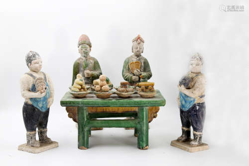 Chinese Set Of Ming Dynasty Porcelain Decoration
