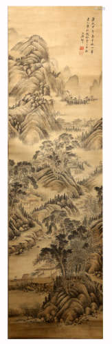 Chinese Ink Landscape Painting - Wang Yuanqi