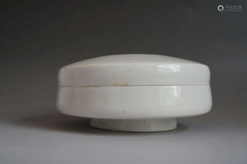Chinese Ding Kiln Carved Porcelain Box