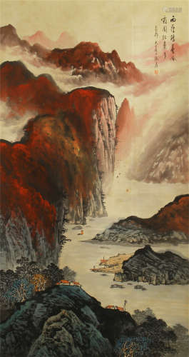 CHINESE INK AND COLOR PAINTING OF ZHANG DAQIAN