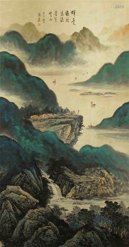 CHINESE INK AND COLOR PAINTING OF ZHANG DAQAIN