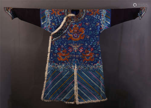 CHINESE EMBROIDERY DRAGON TMPERIAL ROBE