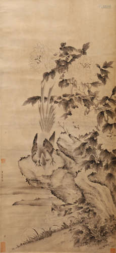 CHINESE PAINTING OF FLOWERS AND BIRDS