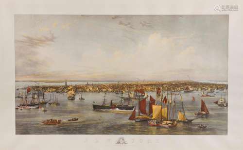 New York, engraved by C. Mottram after the watercolor by J.W. Hill