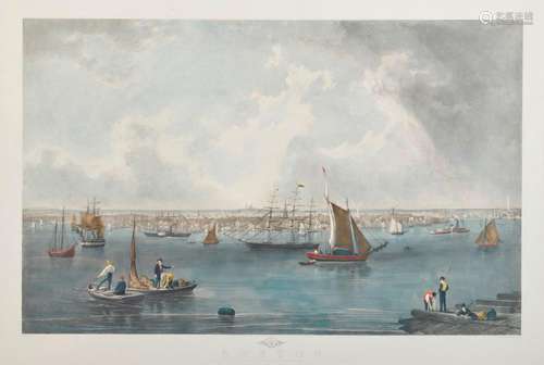 Boston, engraved by C. Mottram after the watercolor by J.W. Hill