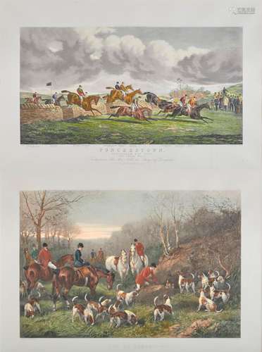 Two Colored Prints of English Sporting Scenes