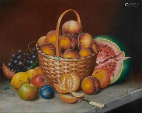 JOHN JOSEPH ENNEKING, (American, 1841-1916), Still Life, pastel on paper, sight: 17 1/2 x 22 1/2 in., frame: 20 1/2 x 25 1/2 in.