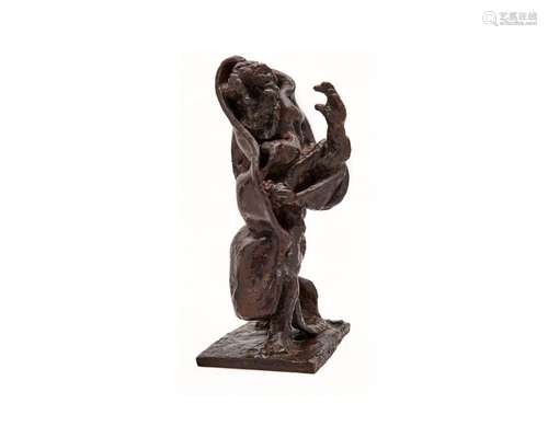 JACQUES LIPCHITZ, (French, 1891-1973), The Prophet, bronze, height: 14 3/8 in.