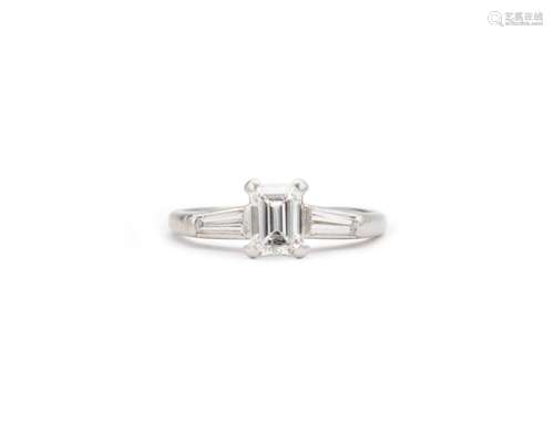 Platinum and Diamond Ring